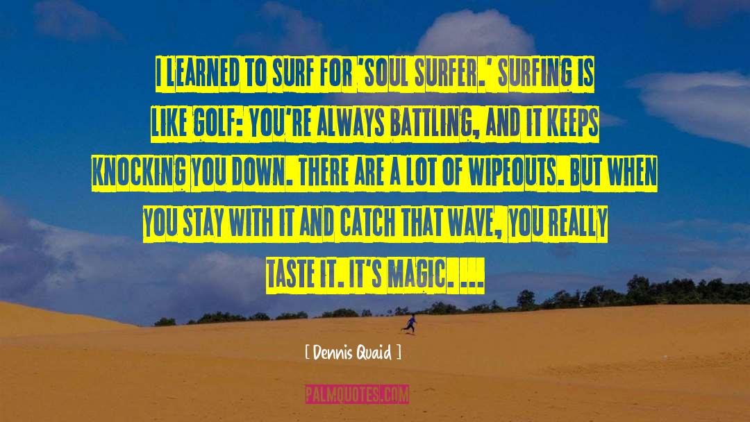 Surfer quotes by Dennis Quaid
