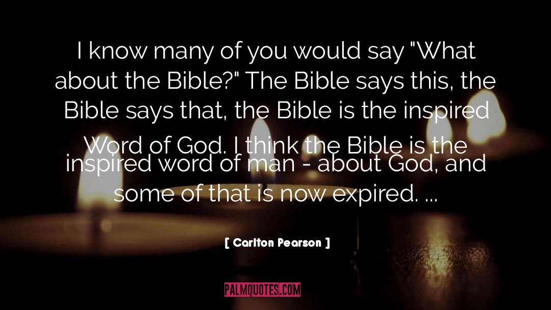 Surmising In The Bible quotes by Carlton Pearson