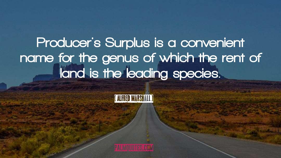 Surplus quotes by Alfred Marshall