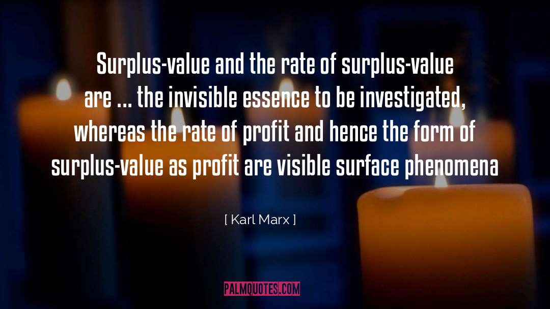 Surplus Value quotes by Karl Marx