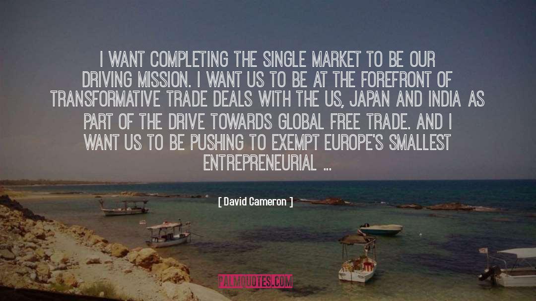 Surpluses Drive Market quotes by David Cameron