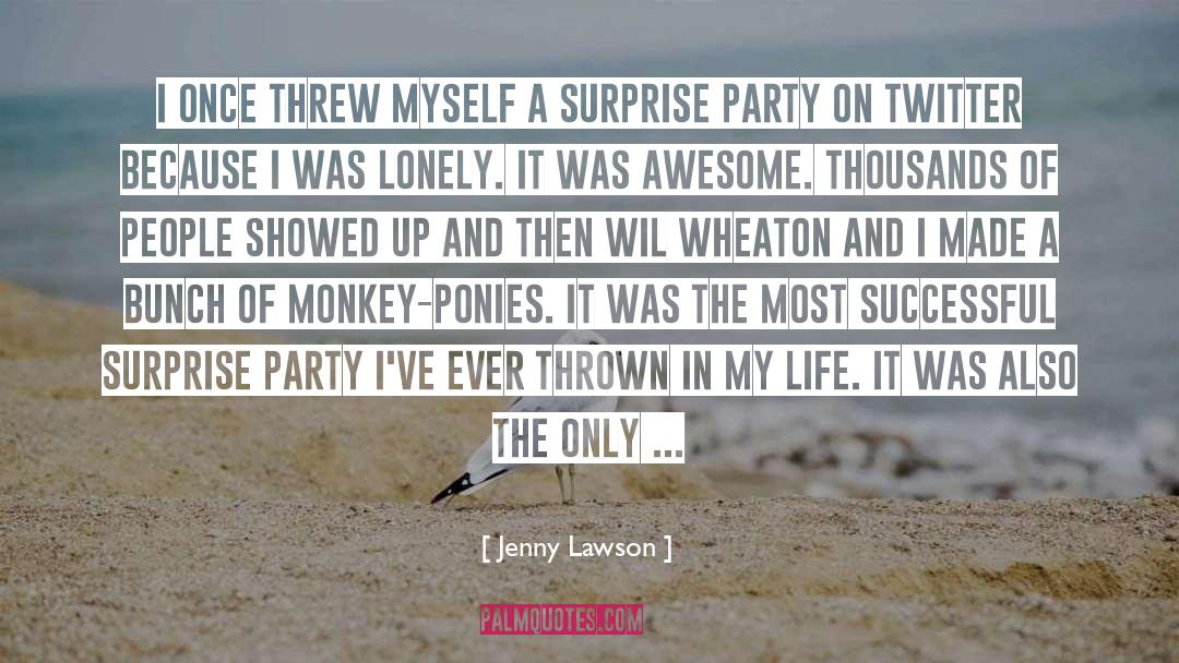 Surprise Party quotes by Jenny Lawson