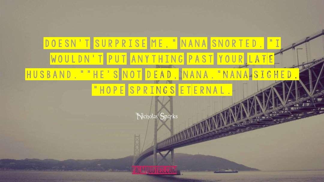 Surprise Visit quotes by Nicholas Sparks