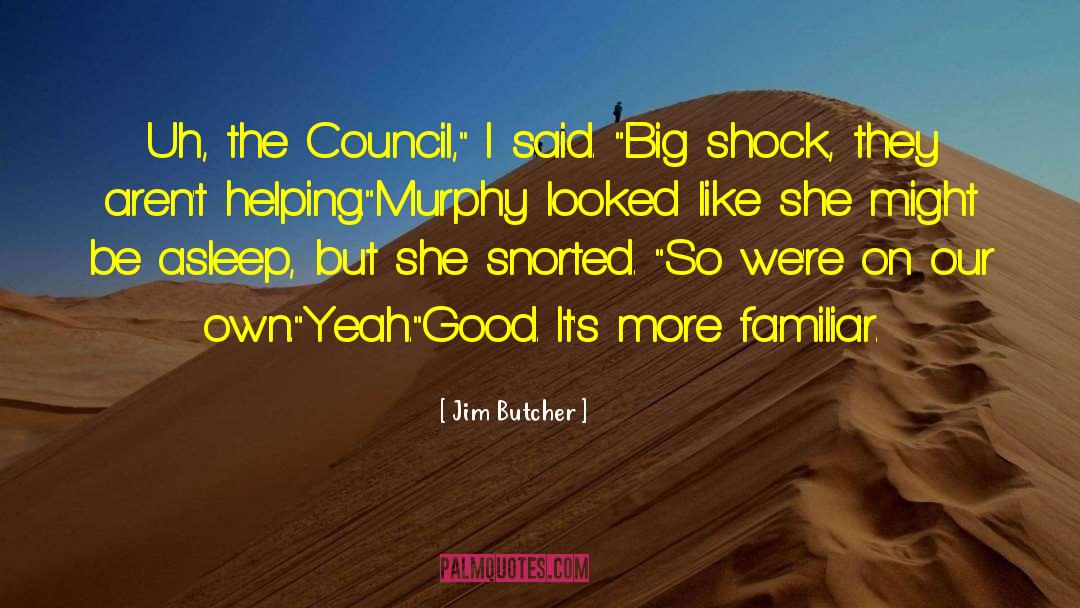 Surprising Shock quotes by Jim Butcher