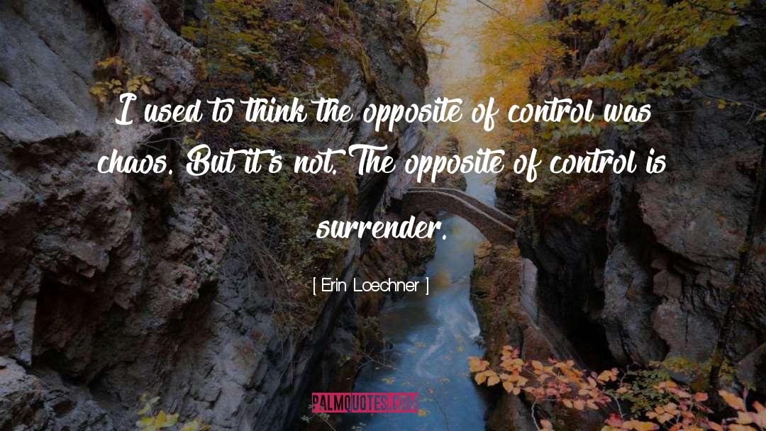 Surrender Control quotes by Erin Loechner