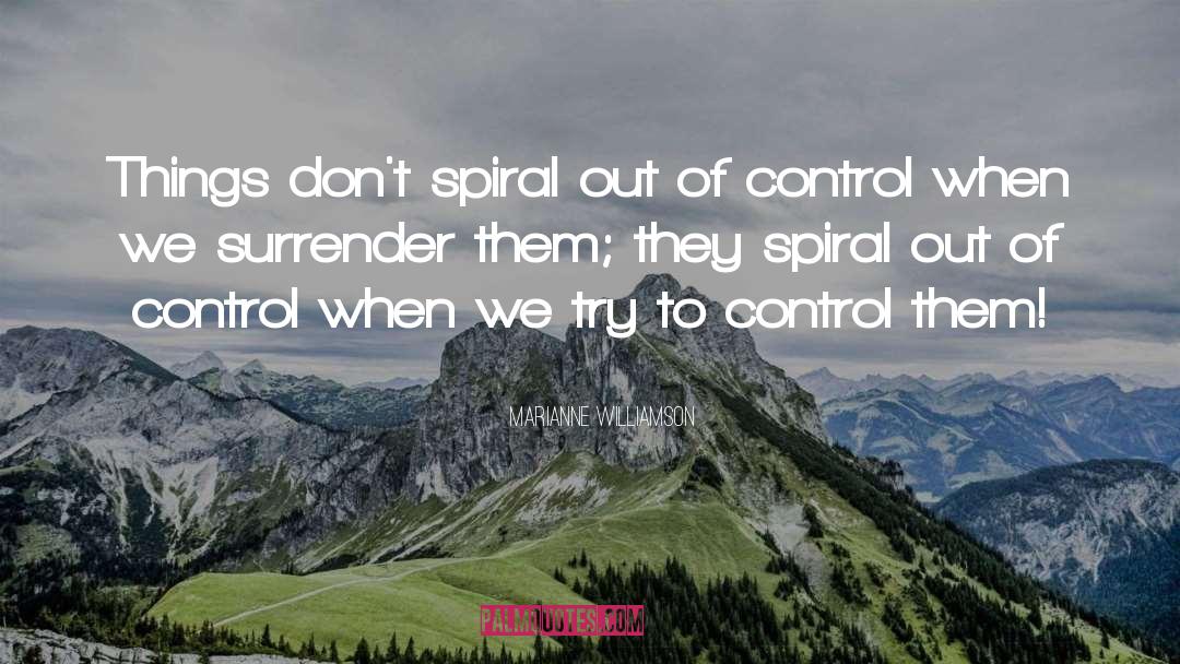 Surrender Control quotes by Marianne Williamson