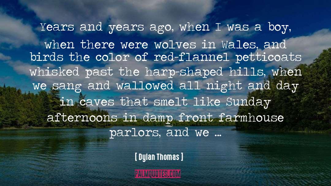Surridge Farmhouse quotes by Dylan Thomas