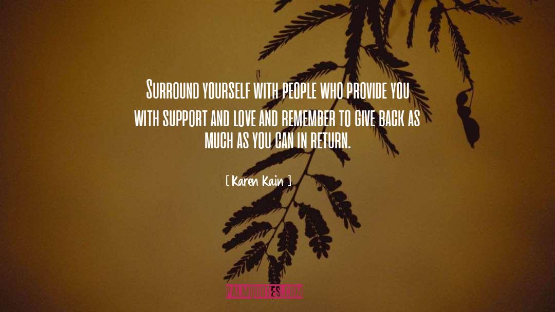 Surround Yourself With People quotes by Karen Kain