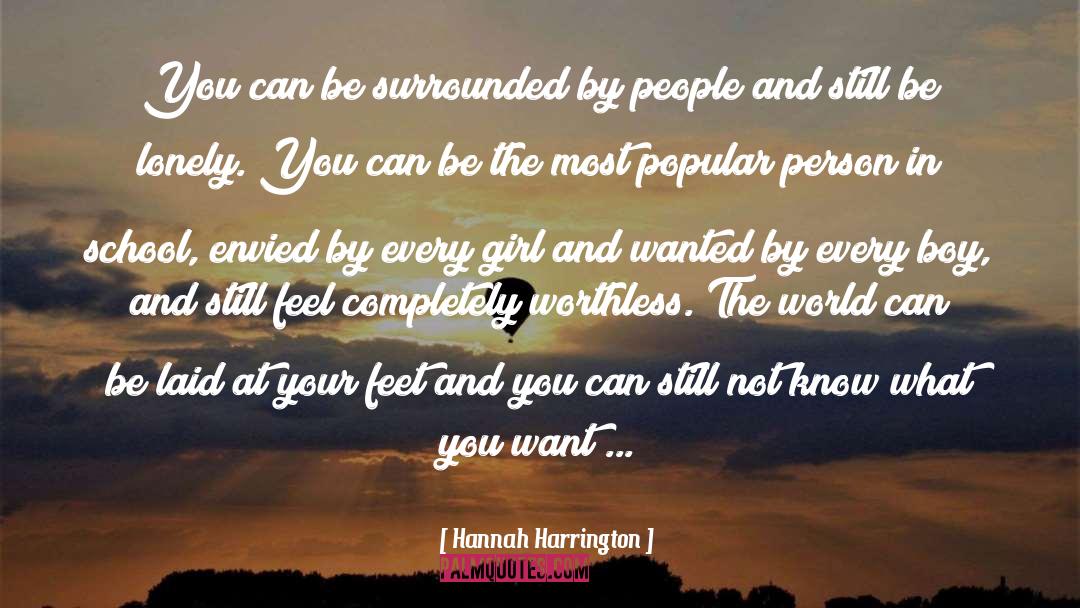 Surrounded By People quotes by Hannah Harrington