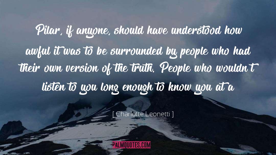 Surrounded By People quotes by Charlotte Leonetti