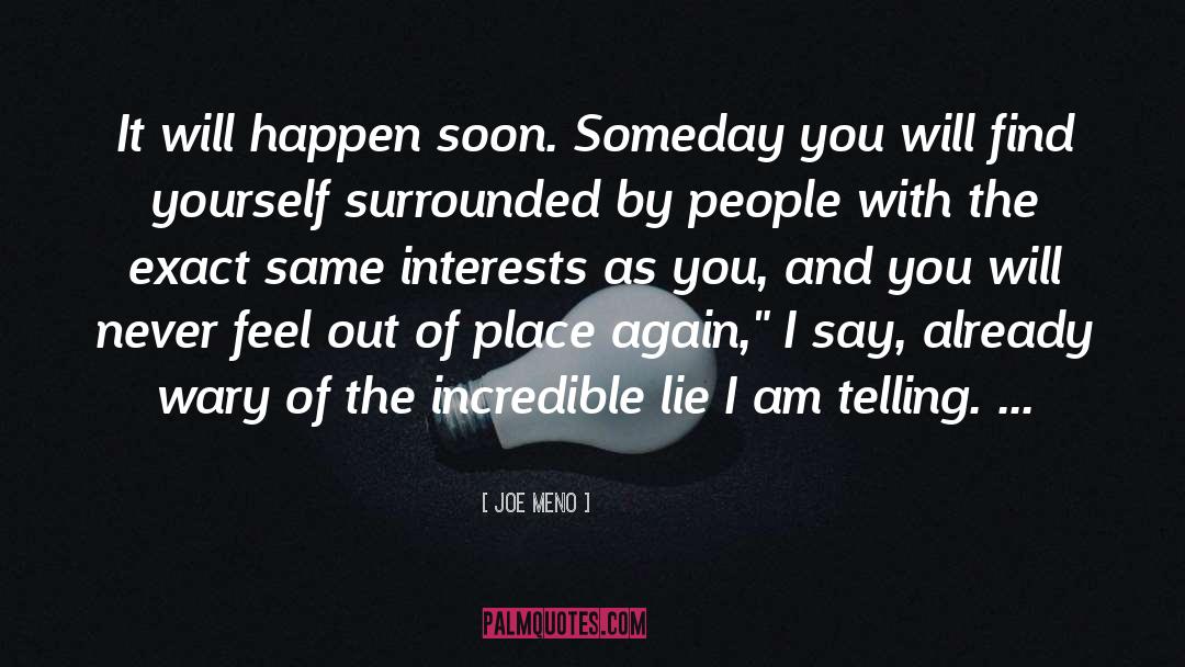 Surrounded By People quotes by Joe Meno