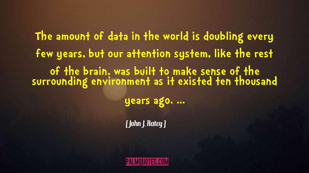 Surrounding Environment quotes by John J. Ratey