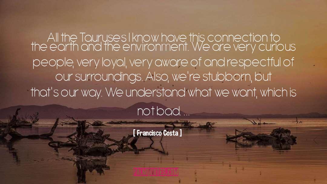 Surroundings quotes by Francisco Costa