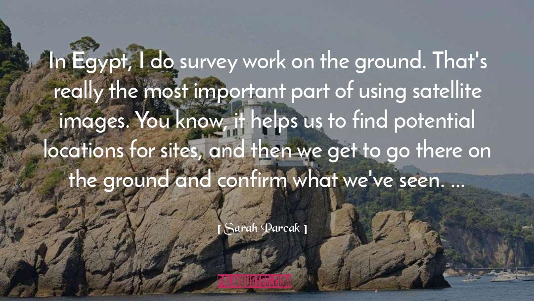 Survey quotes by Sarah Parcak