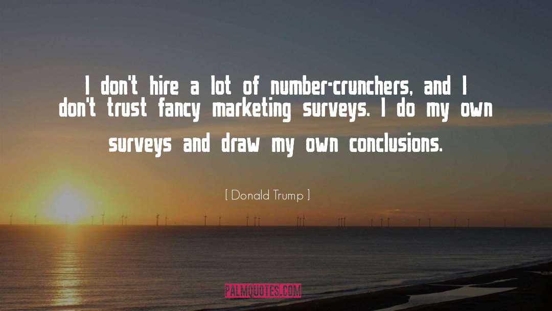 Surveys quotes by Donald Trump