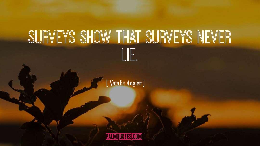 Surveys quotes by Natalie Angier