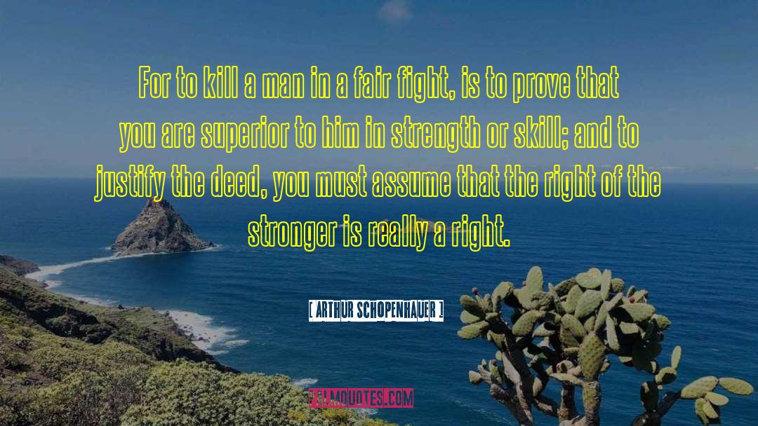 Survival And Strength quotes by Arthur Schopenhauer