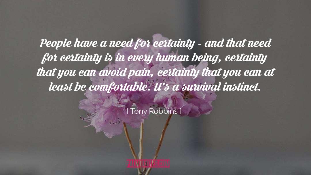 Survival Instinct quotes by Tony Robbins