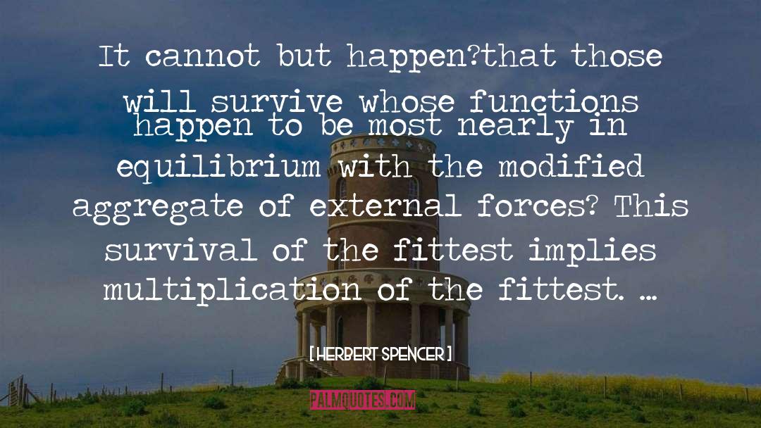 Survival Of The Fittest quotes by Herbert Spencer