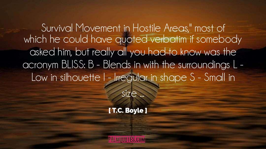 Survival Of The Sickest quotes by T.C. Boyle