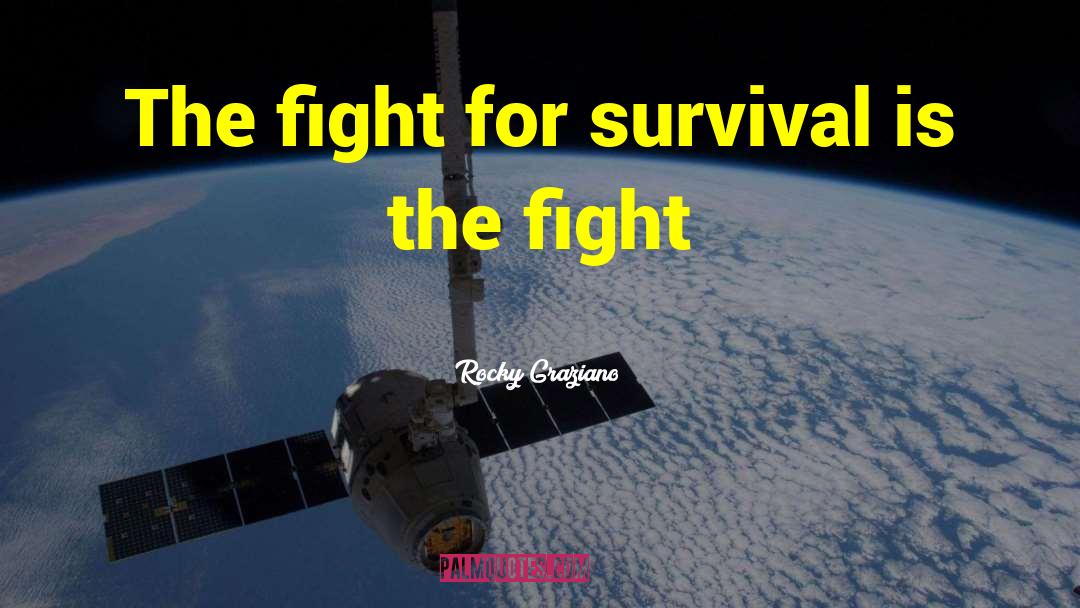 Survival Skills quotes by Rocky Graziano