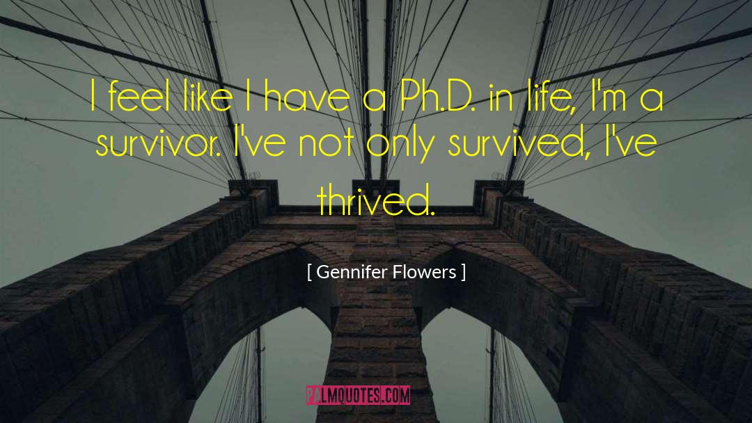 Survivor quotes by Gennifer Flowers