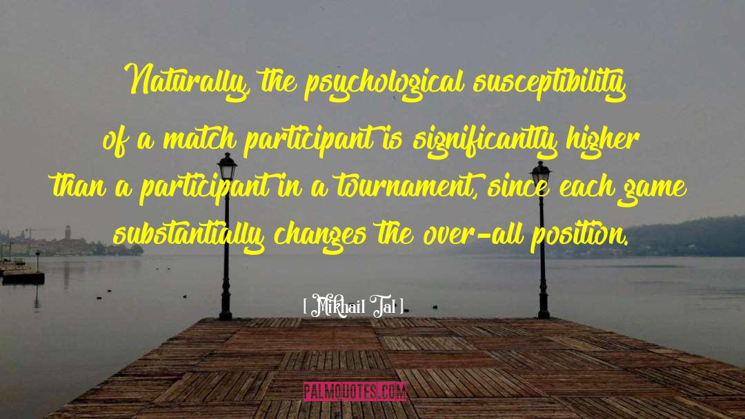 Susceptibility quotes by Mikhail Tal