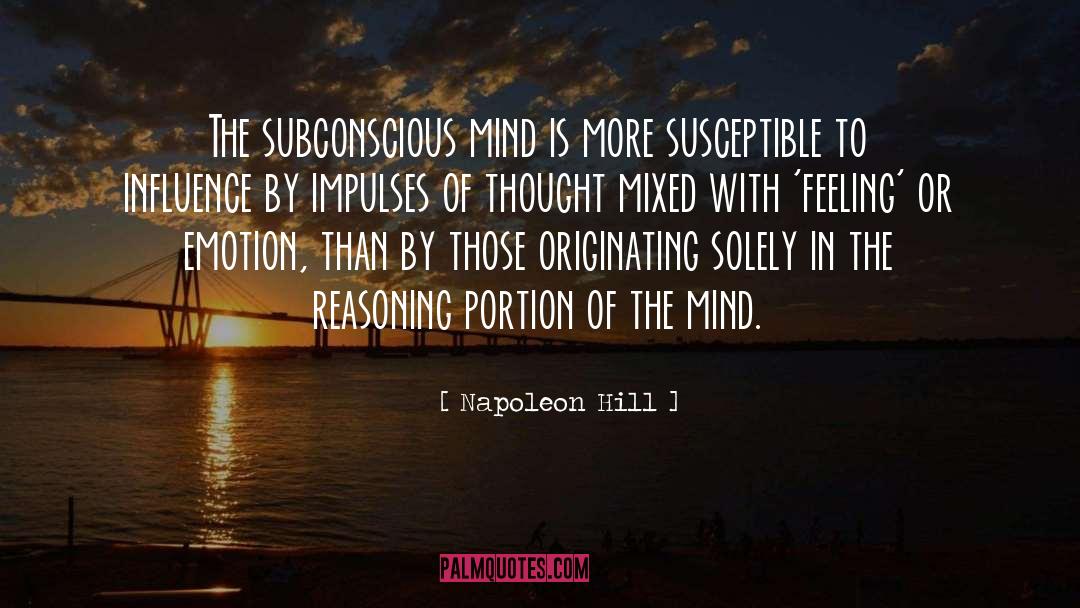 Susceptible quotes by Napoleon Hill