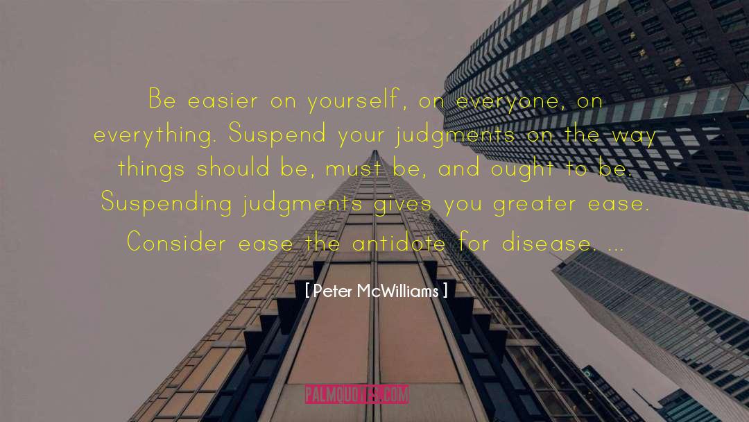 Suspend quotes by Peter McWilliams