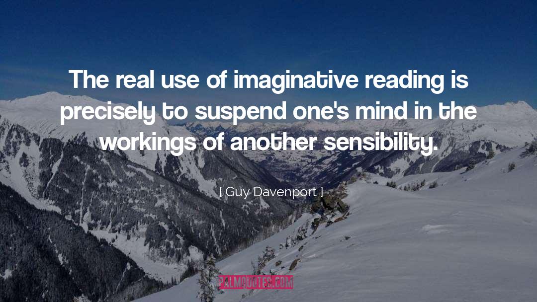 Suspend quotes by Guy Davenport