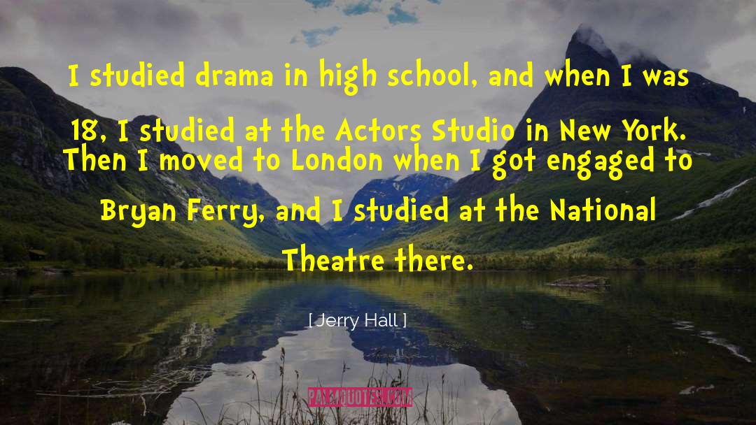 Suspense And Drama quotes by Jerry Hall