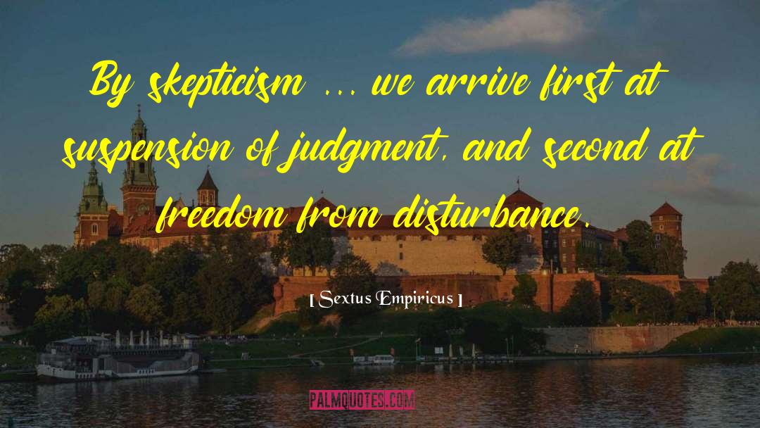 Suspension quotes by Sextus Empiricus