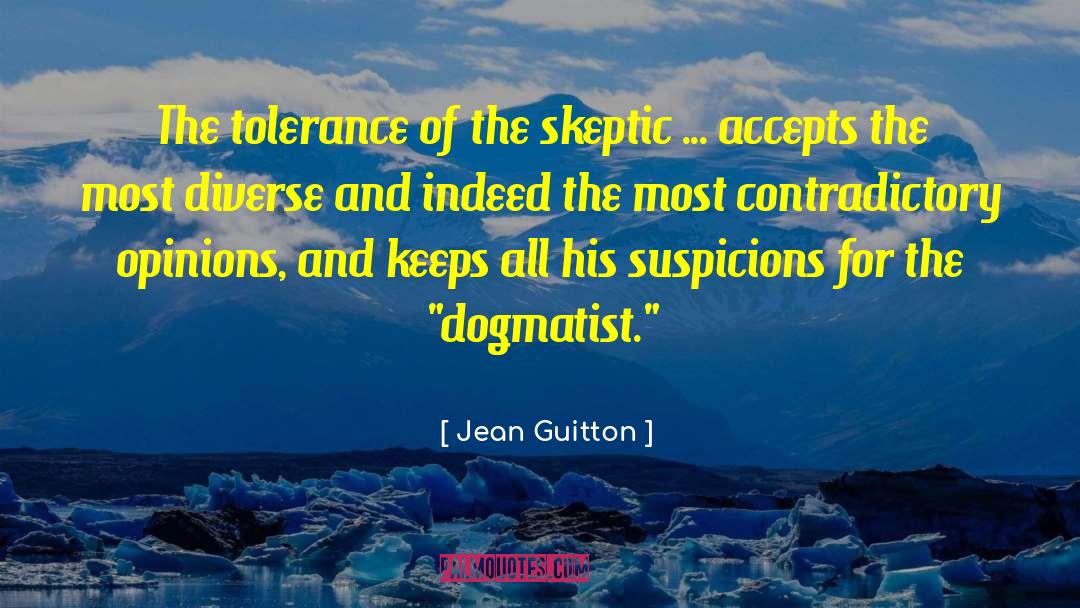 Suspicions quotes by Jean Guitton