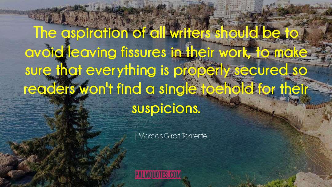 Suspicions quotes by Marcos Giralt Torrente