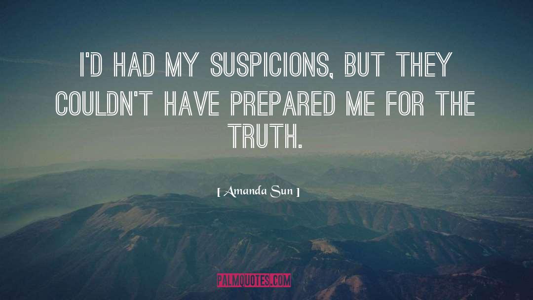 Suspicions quotes by Amanda Sun