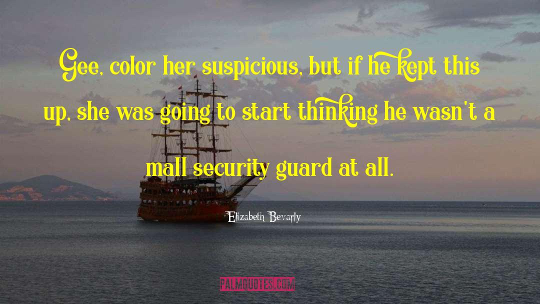 Suspicious quotes by Elizabeth Bevarly