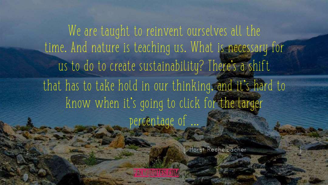 Sustainability quotes by Horst Rechelbacher