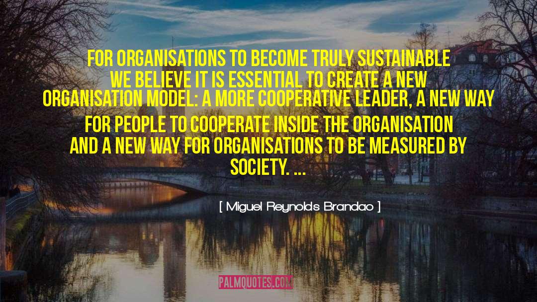 Sustainability quotes by Miguel Reynolds Brandao