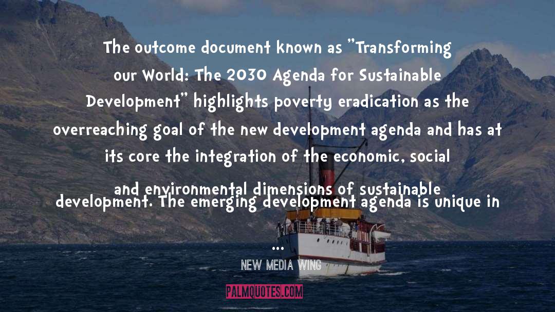 Sustainable Development quotes by New Media Wing