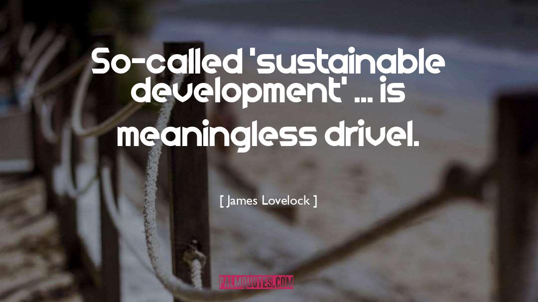 Sustainable Development quotes by James Lovelock