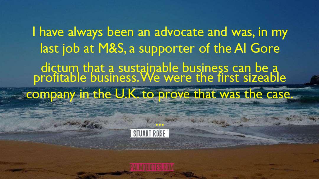 Sustainable quotes by Stuart Rose