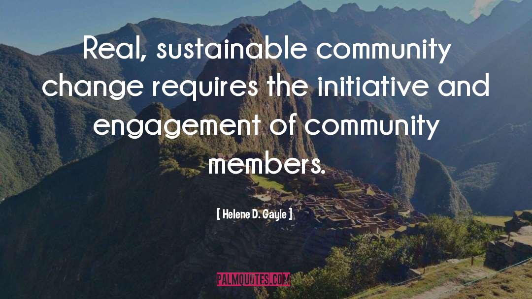 Sustainable quotes by Helene D. Gayle