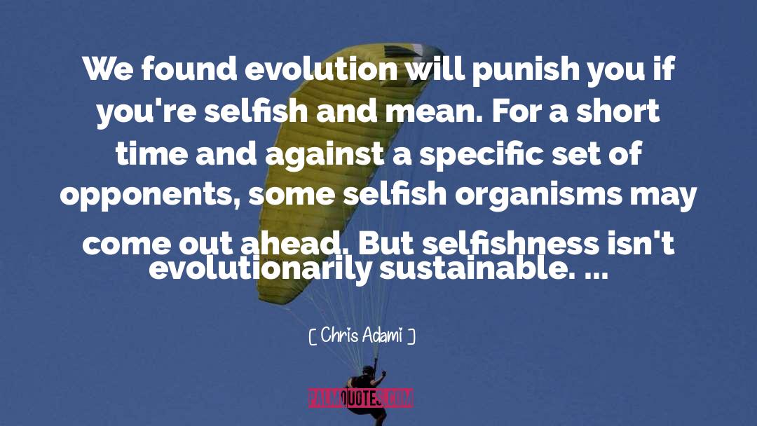 Sustainable Way quotes by Chris Adami