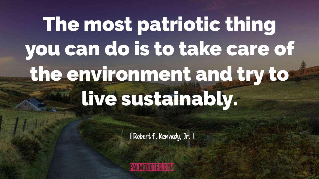 Sustainably quotes by Robert F. Kennedy, Jr.