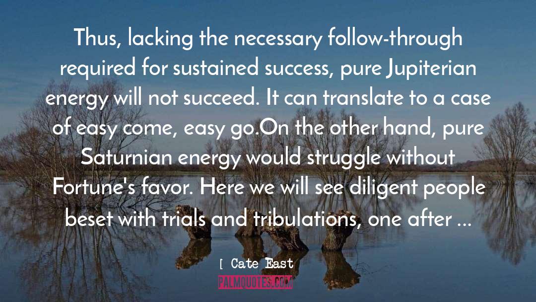 Sustained Success quotes by Cate East