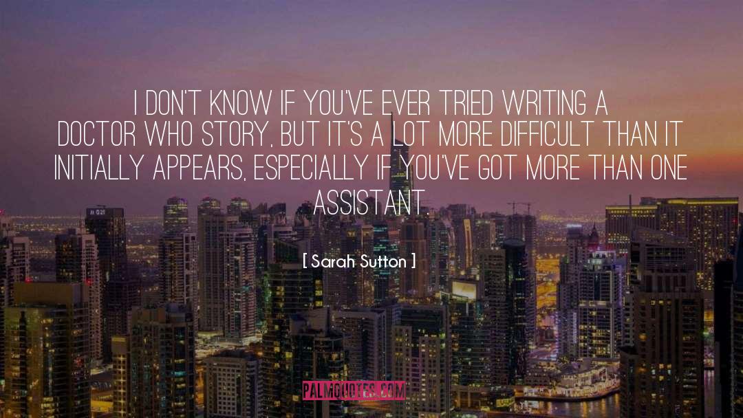Sutton quotes by Sarah Sutton