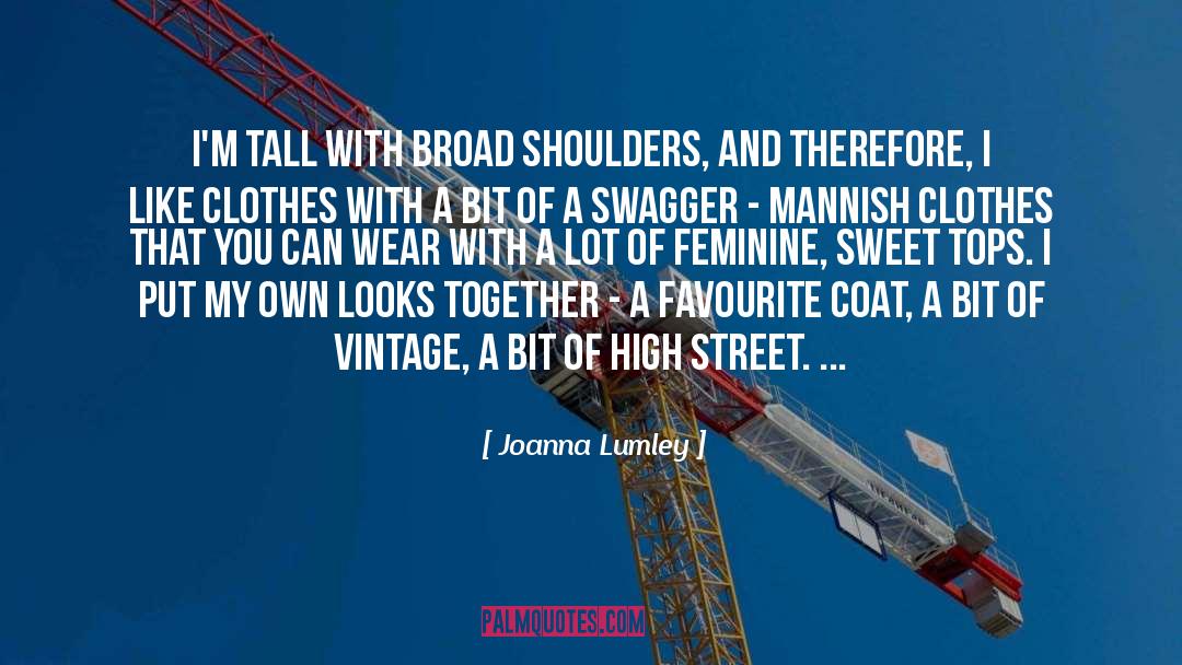 Swagger quotes by Joanna Lumley