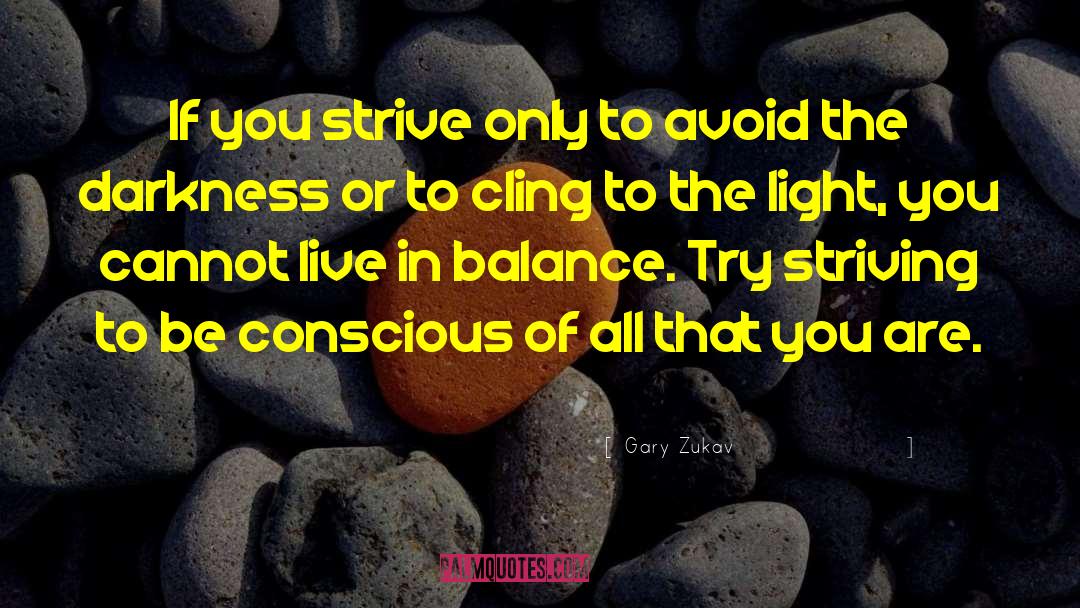 Swallowing Darkness Fay quotes by Gary Zukav