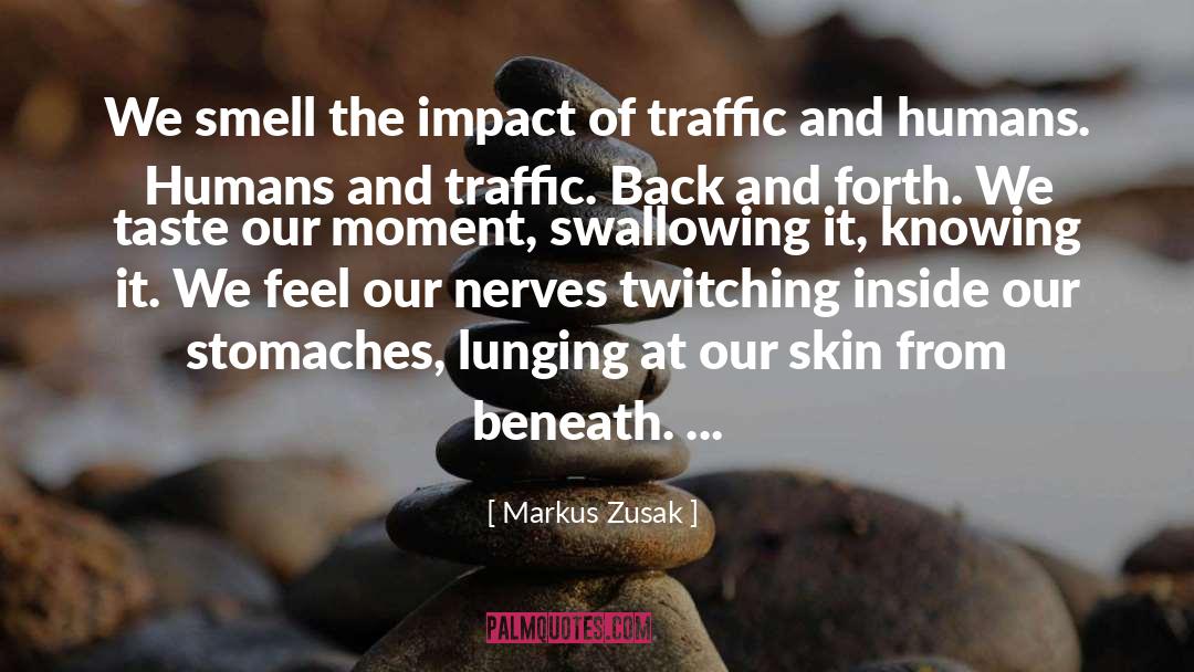 Swallowing quotes by Markus Zusak
