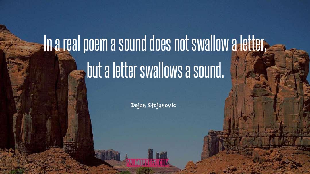 Swallows quotes by Dejan Stojanovic